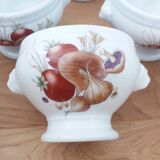 Pyrolux Lourioux porcelain soup bowls
