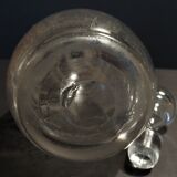 Carafe en verre gravé fin XIXème