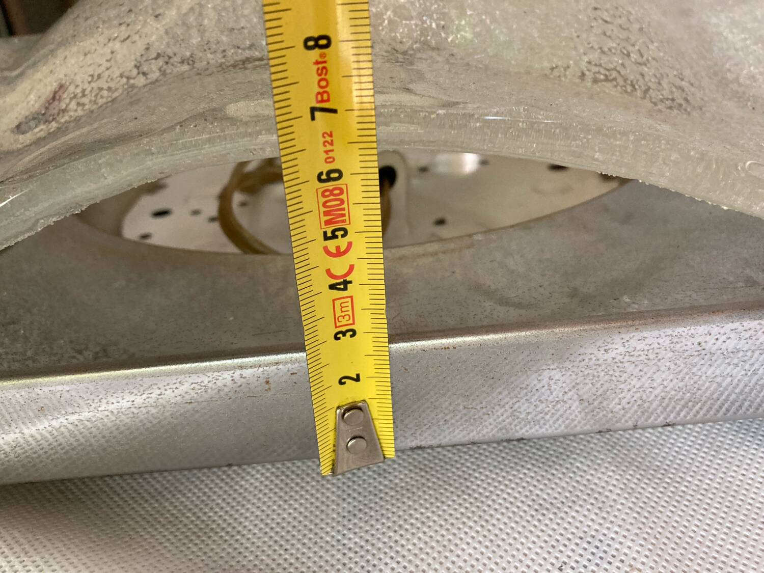 Vintage 70's wall light in white Murano glass