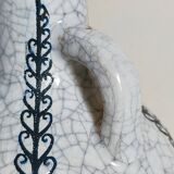 Soliflore bottle vase in fine earthenware boch frères la louvière-keramis early 20th century