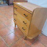 Vintage oak chest of drawers from the 60s