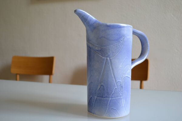 Pichet vase céramique signée