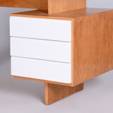 Oak desk by Bohumil Landsman for Umakart Czechia 1950s