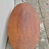 Baumann oval coffee table in teak 1950s vintage