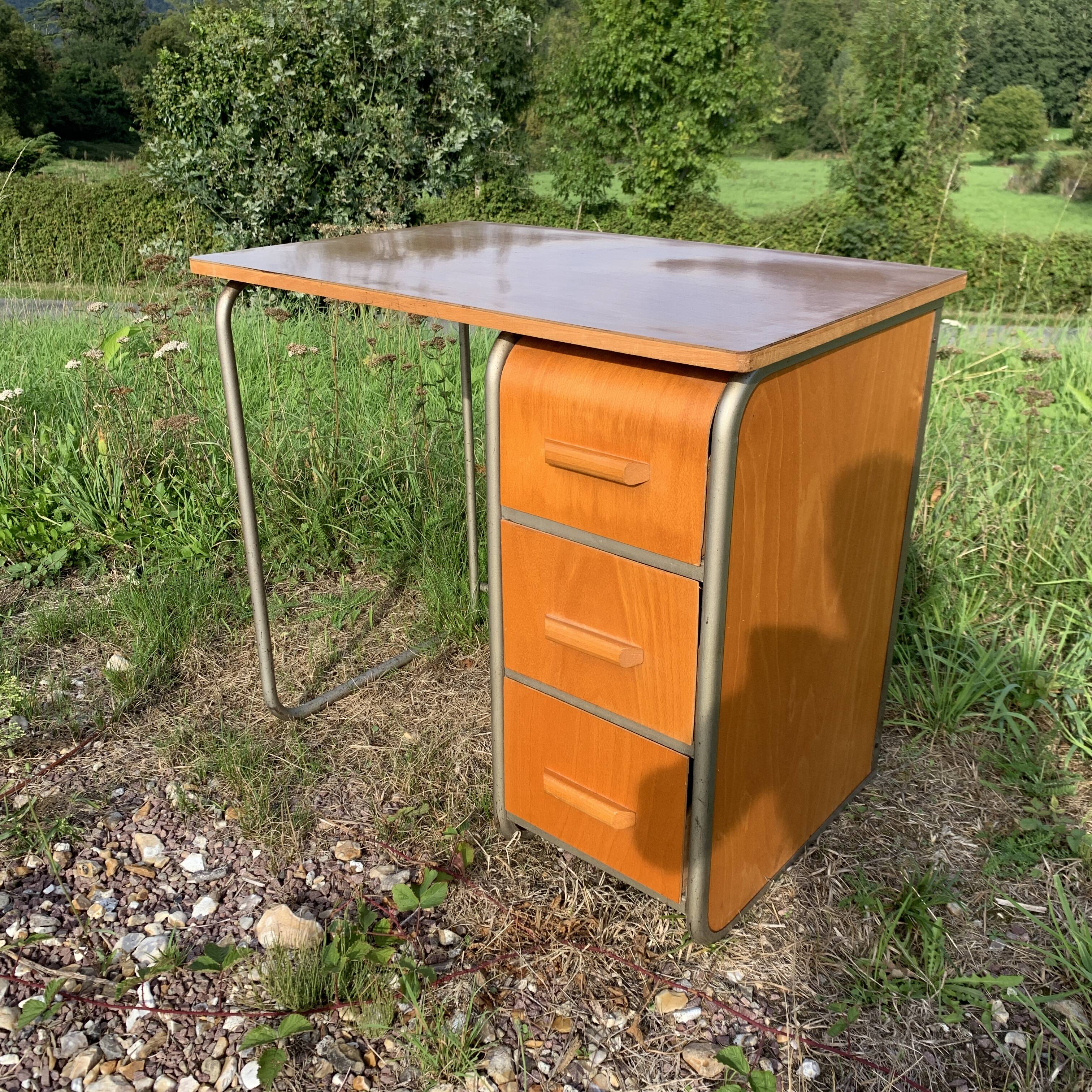 Child desk with drawer box 1950