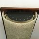 Floor lamp 60s rosewood and granite resin totem