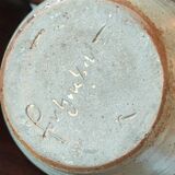 Old pitcher Pottery Ceramic stoneware Signed