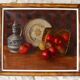 Oil on canvas still life early 20th century