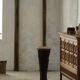Sculpture / Organic wooden tambour, African carved, 20th century