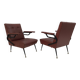 Mid-Century Modern Italian Faux Leather Small Armchair, 1960s