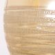 Glashütte Limburg hanging lamp amber glass, 1960s