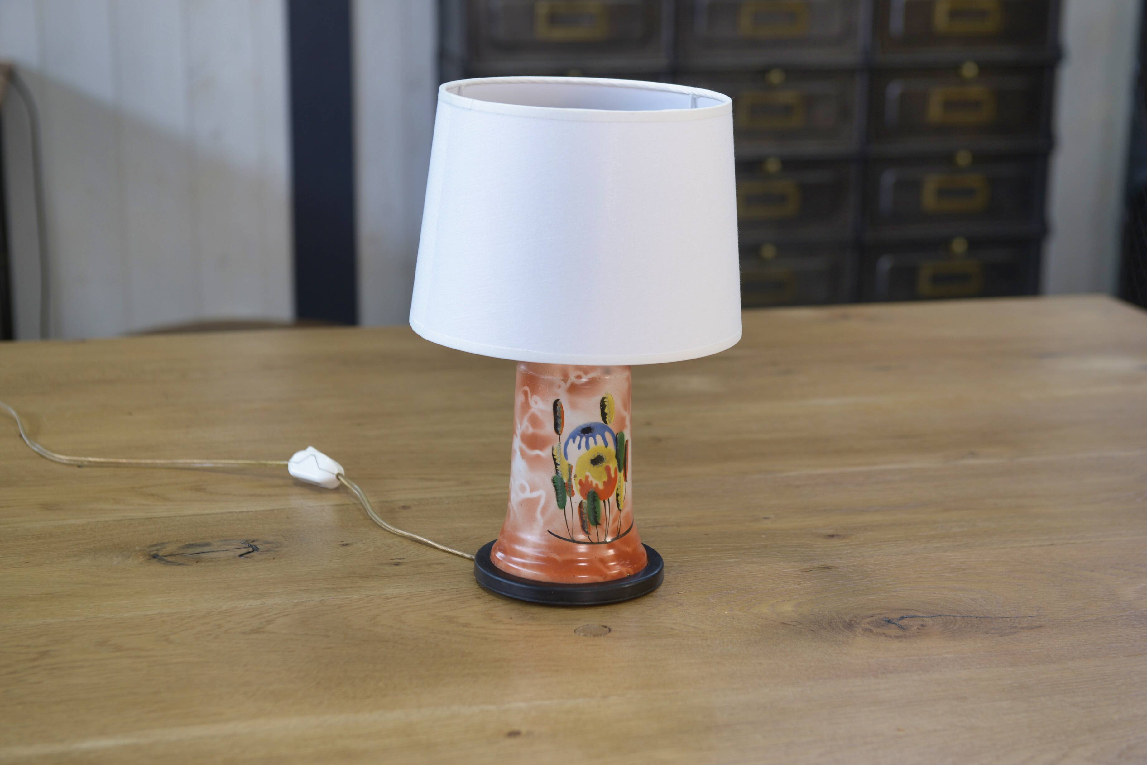 Art Nouveau ceramic lamp 1920s