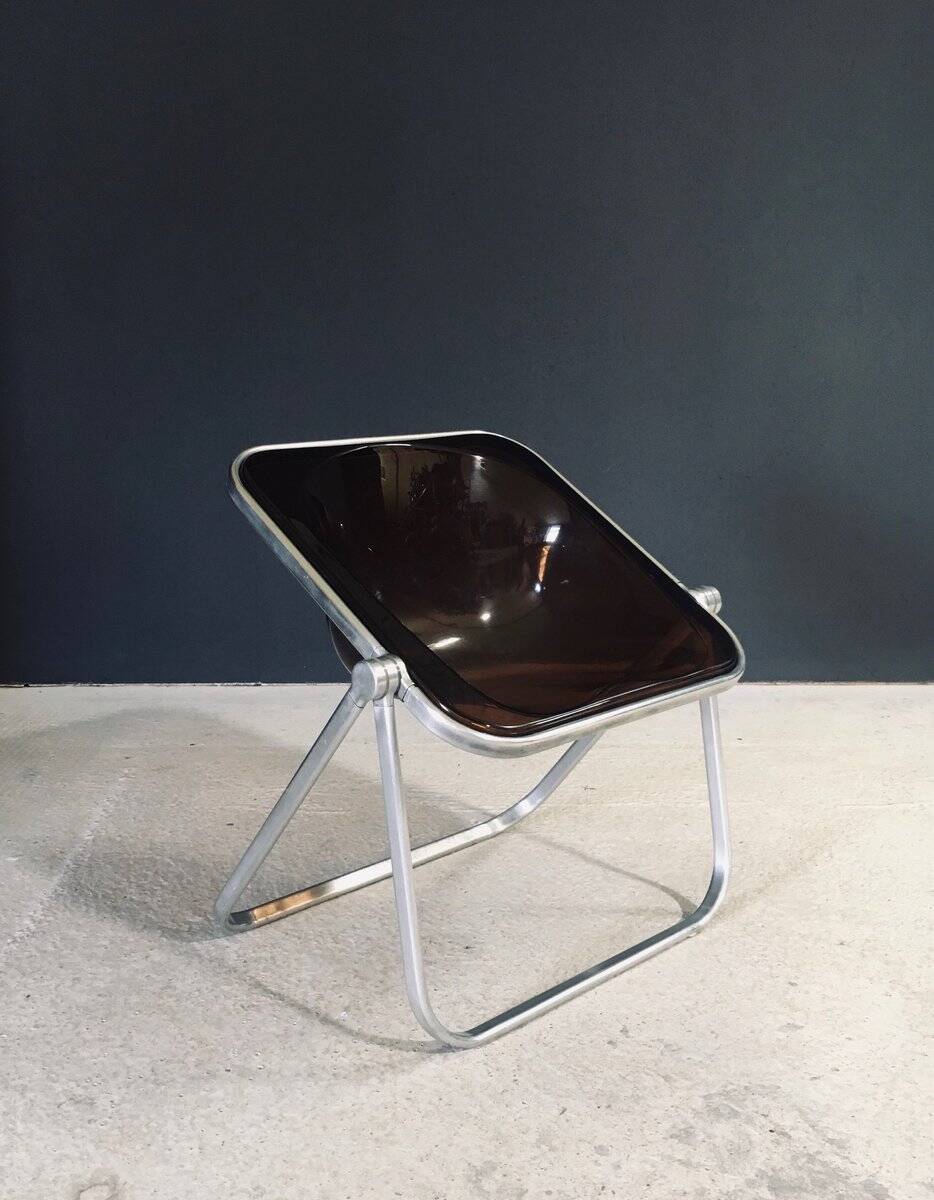 Mid-Century Modern Plona Chair by Giancarlo Piretti for Castelli, Italy, 1970s