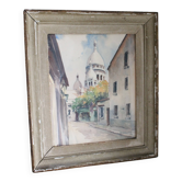 Watercolour "The Sacré-Cœur from Montmartre" by Henri Alexis Schaeffer 1942