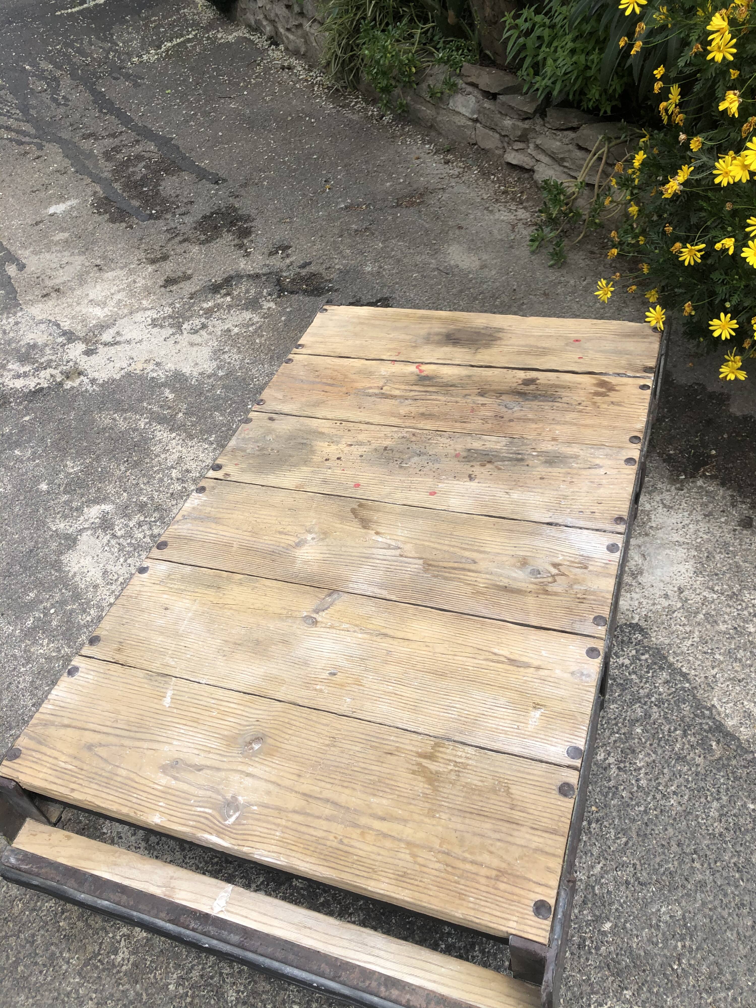 Industrial coffee table