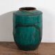 Antique green glazed ceramic vase (circa 1820) #35