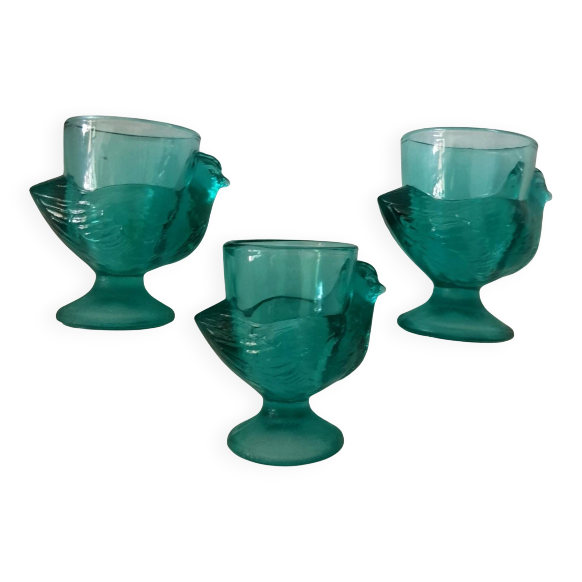 3 coquetiers vintage