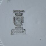 Flat hollow Sarreguemines and Digoin collection Epernay