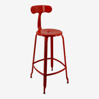 Chaise de bar nicolle h75 rouge 3020