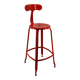 Chaise de bar nicolle h75 rouge 3020