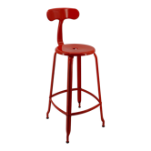 Chaise de bar nicolle h75 rouge 3020