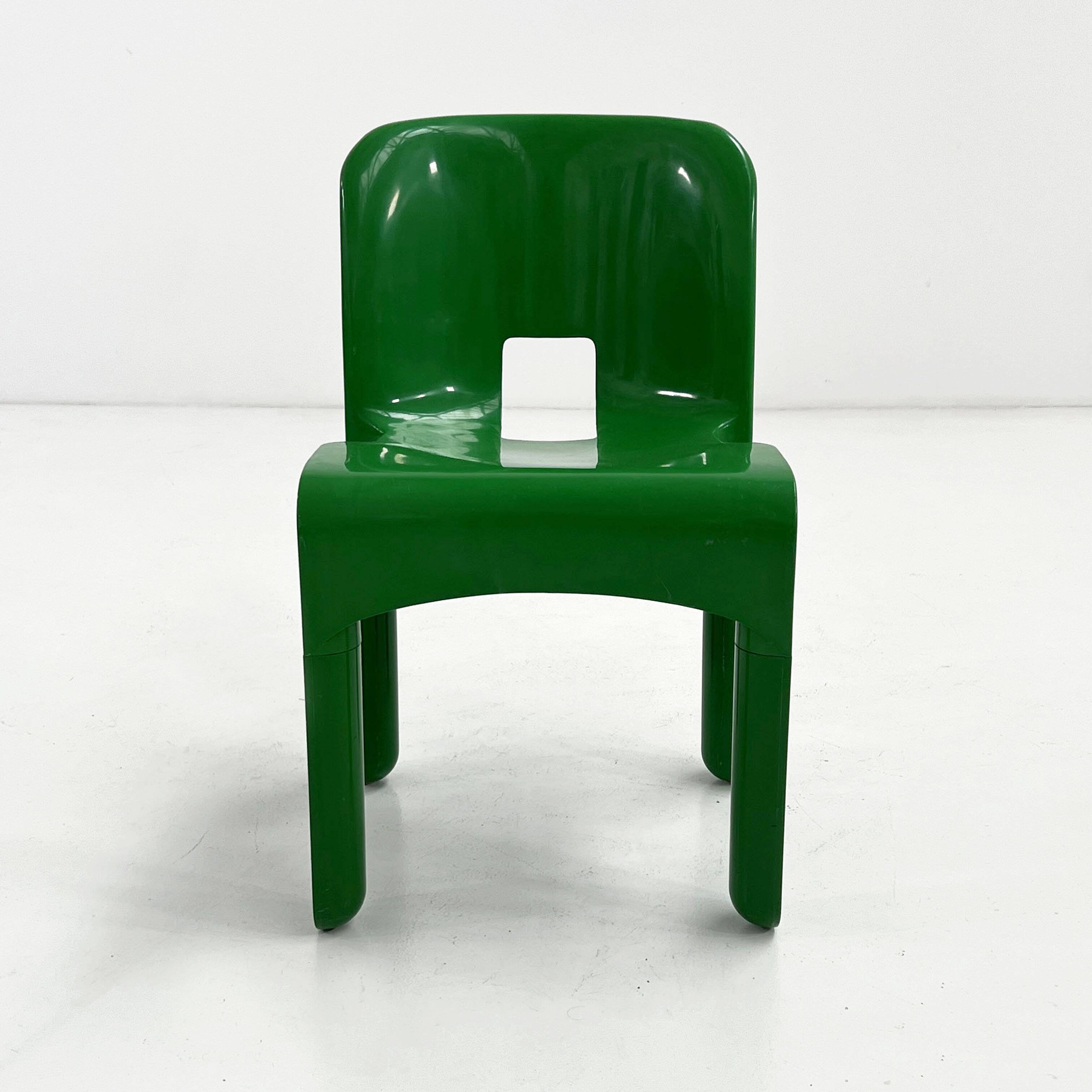 Chaise Universale verte Modèle 4868 par Joe Colombo pour Kartell, 1970