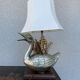 Lampe canard en étain