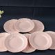 Title: 8 vintage Salins flat plates in powder pink – Ø 25.7 cm