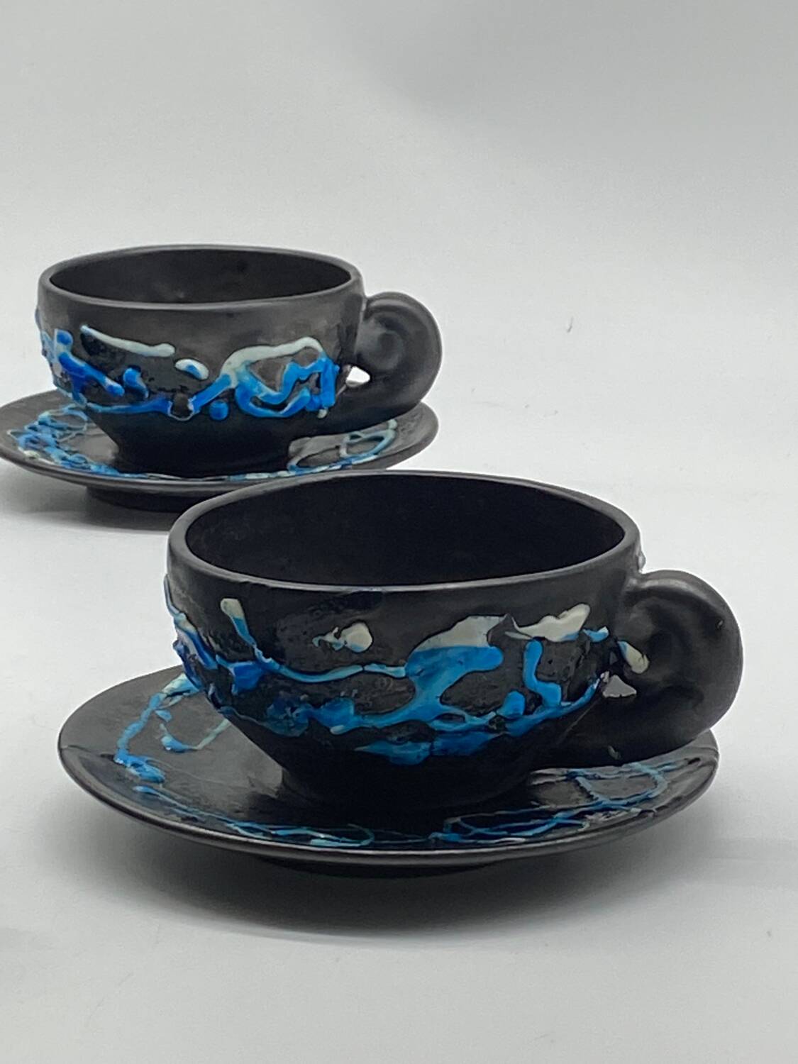 Vintage fat lava tea set Vallauris