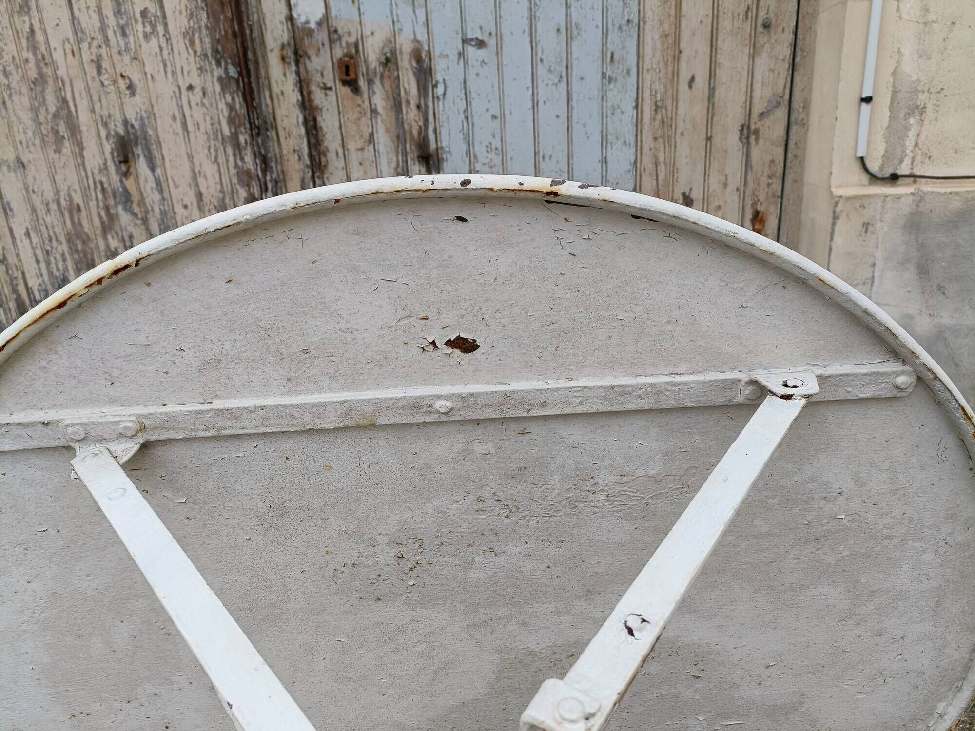 Garden furniture 4 places wrought iron old vintage xxeme