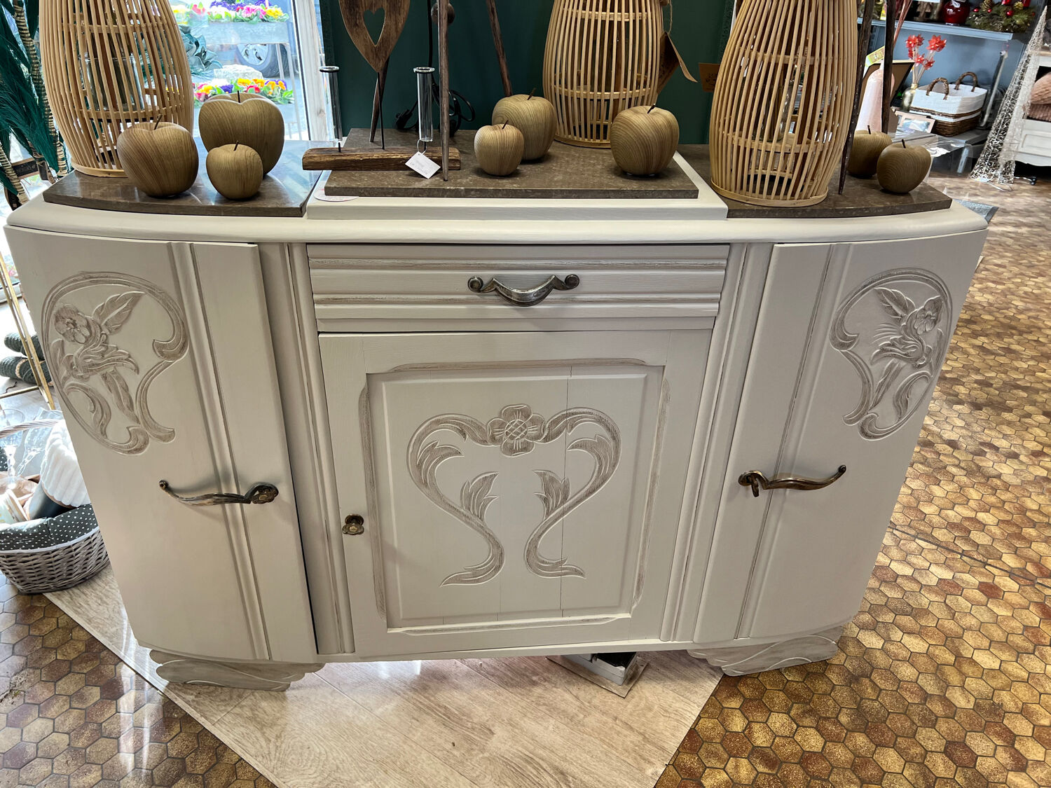 Patinated Art Deco sideboard