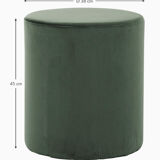 Pouf westwing velvet green