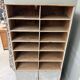 Patinated workshop furniture with compartments (renovated)