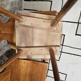 Set of 4 brutalist chairs 1970"
