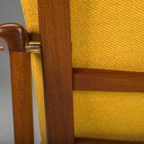 Chaise longue danoise du milieu du siècle en teck attribuée à Ib Kofod-Larsen, années 1960