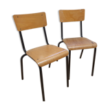 Set of 2 school chairs