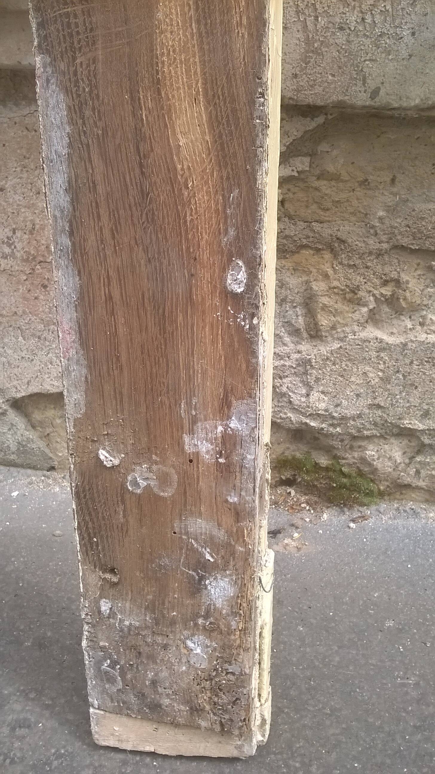 Porte mouluré avec cadre xix eme