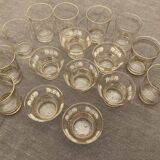 Set of Water Glasses and Champagne Glasses