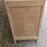 Chest of drawers 4 drawers oak feet compass vintage raw wood