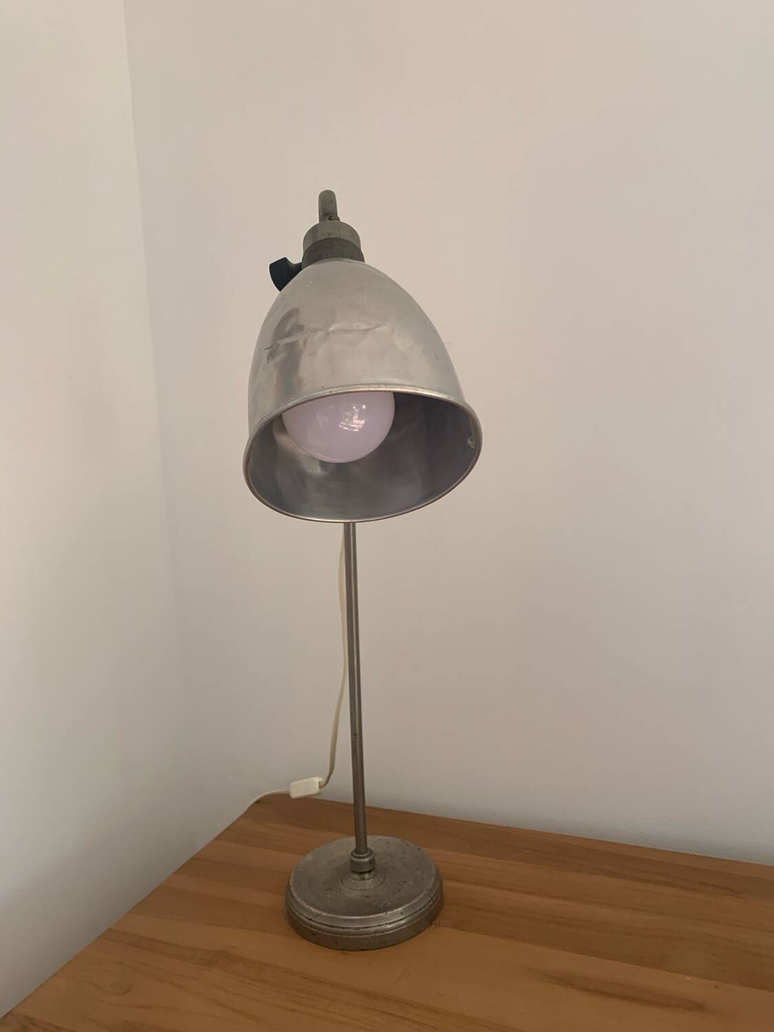 Vintage industrial workshop lamp – metal – 1950s/60s