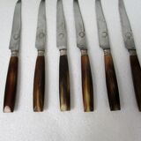 Set de 6 couteaux à dessert virole en argent