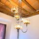 Chrome Murano Glass Chandelier