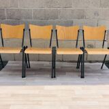 Set of 4 chairs design in wood