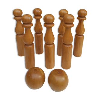 Bowling games and wooden balls