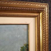 Peinture de paysage italienne signée du 20e siècle