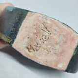 superb signature glazed flower spike vase to identify in good condition