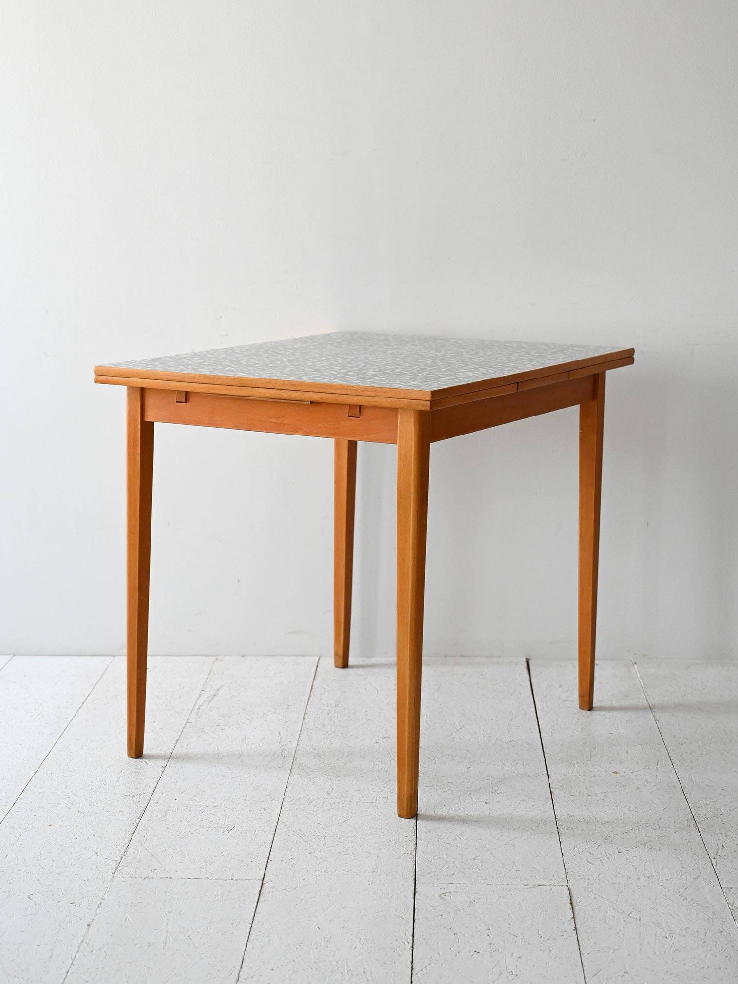 Vintage Scandinavian Edsbyverken Extendable Table with Formica Top