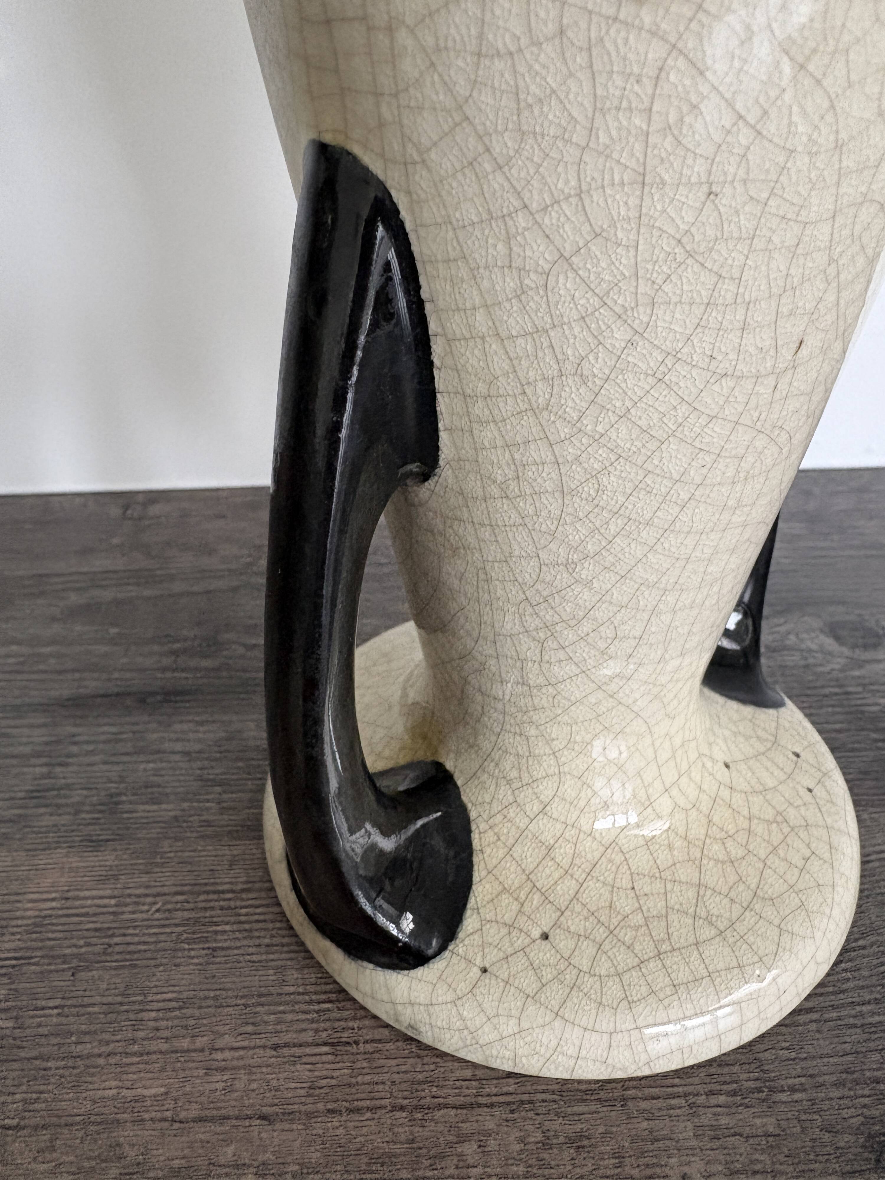 Art Deco Vase AMC Wasmuël - Crackled Ceramic