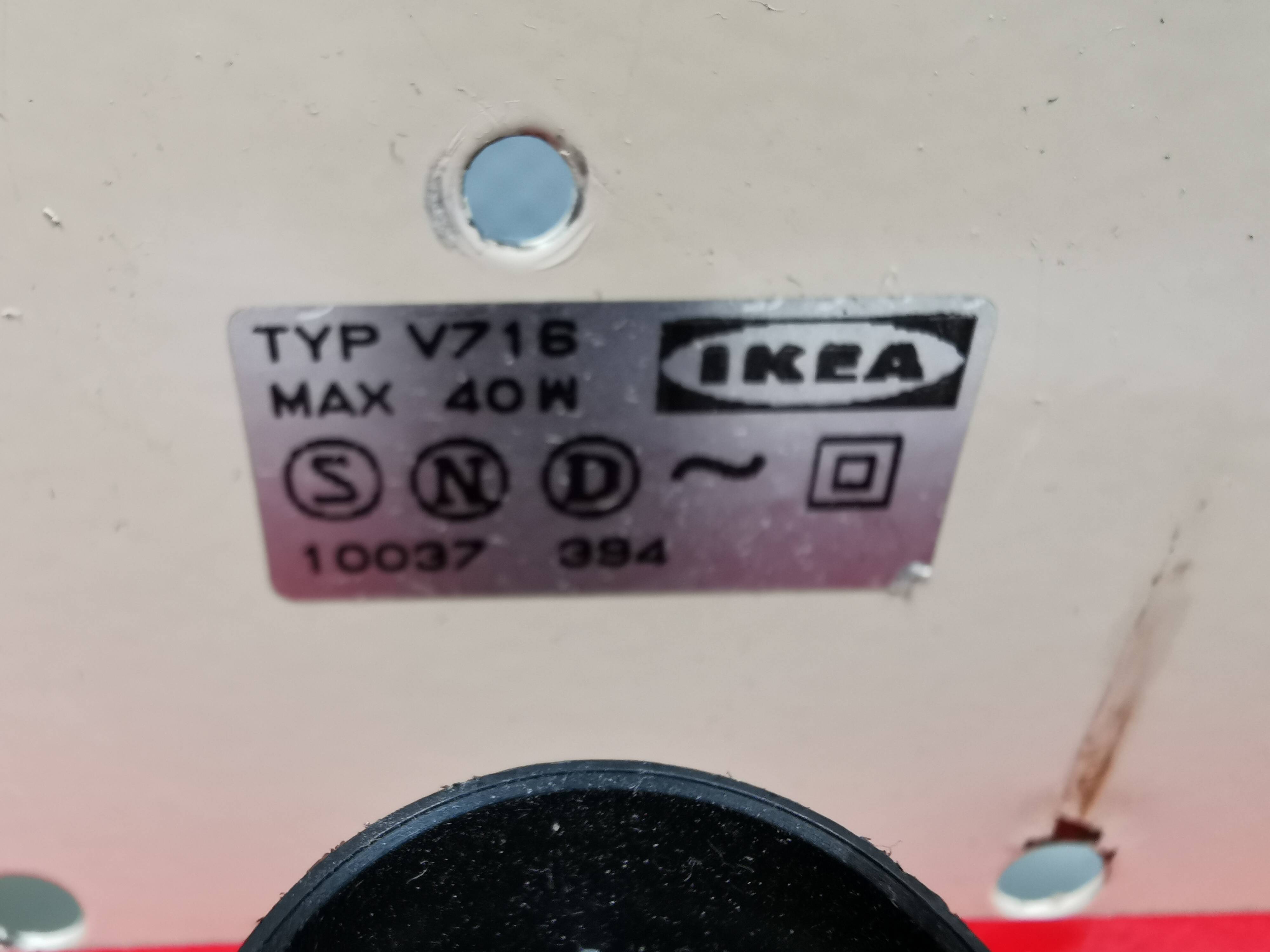 Vintage IKEA Stoja V716 wall lamp, 1980s Sweden