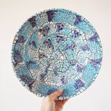 Large ceramic dish Fat lava Vallauris